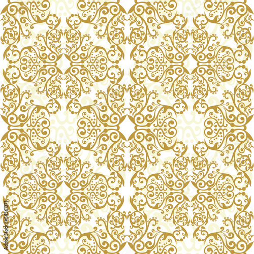 Vector: arabesque ornate floral seamless texture arabesque ornate floral seamless texture