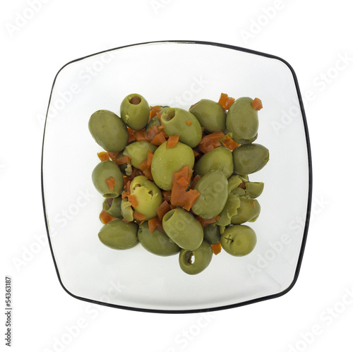 Photo: Olives Pimentos Dish Top Olives Pimentos Dish Top