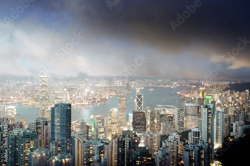 Photo: Hong Kong island from Victoria's Peak Hong Kong island from Victoria's Peak