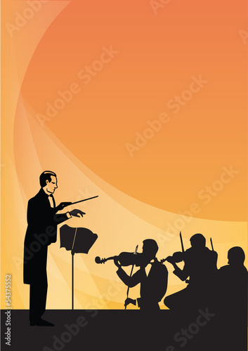 Vector: Orchestra Conductor Orchestra Conductor