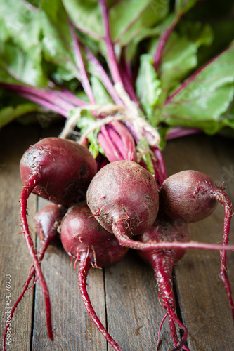 Photo: bunch fresh beets on the boards bunch fresh beets on the boards