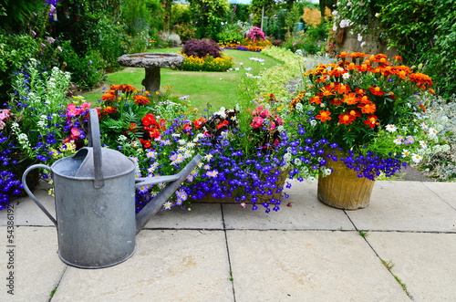 Photo: Patio flower display Patio flower display