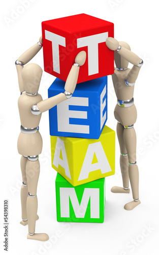 Illustration: Das Teamwork Das Teamwork