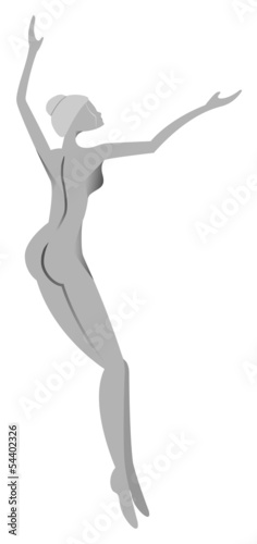 Vector: Balletttänzerin Balletttänzerin
