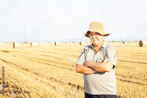 Photo: happy farmer in the fields happy farmer in the fields