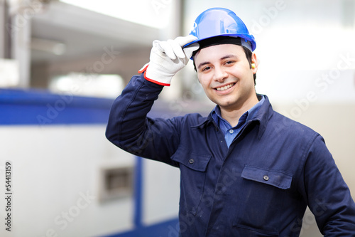 Photo: Portrait of a handsome engineer Portrait of a handsome engineer