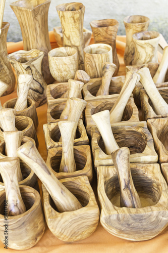 Photo: Wooden mortars Wooden mortars