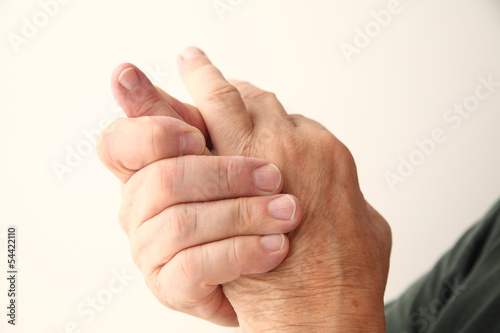 Photo: man with an aching little finger man with an aching little finger