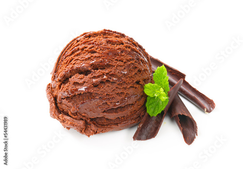 Photo: Chocolate ice cream Chocolate ice cream