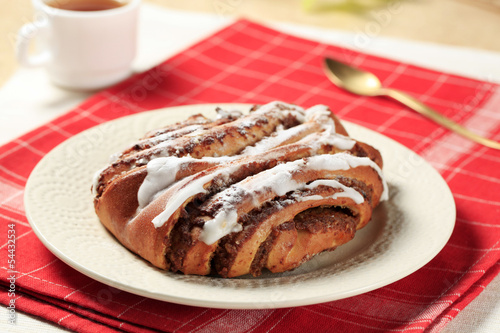 Photo: Cinnamon-walnut roll Cinnamon-walnut roll