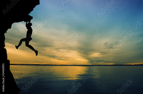 Illustration: Man climbing Man climbing