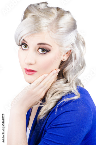 Photo: Pin up girl with soft clean skin Pin up girl with soft clean skin