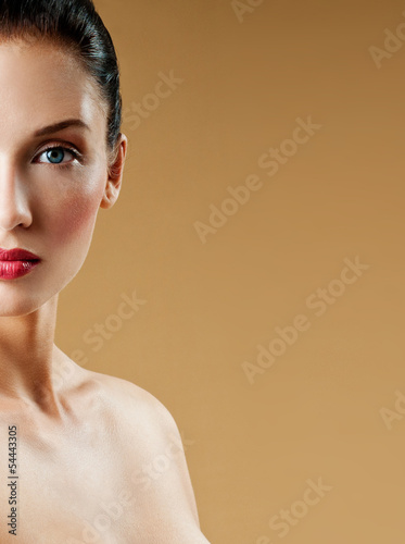 Photo: Beautiful Girl face. Perfect skin Beautiful Girl face. Perfect skin