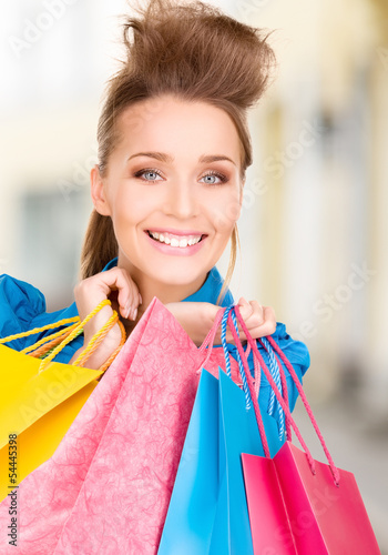 Photo: woman with shopping bags in ctiy woman with shopping bags in ctiy