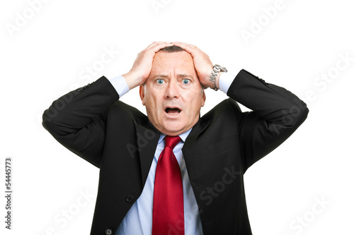Photo: Desperate businessman portrait Desperate businessman portrait