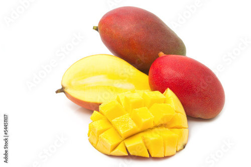 Photo: Fresh Mango fruit with slices Fresh Mango fruit with slices