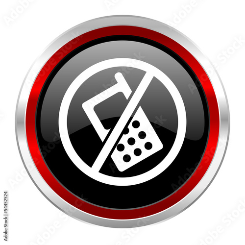 Illustration: no phones icon no phones icon