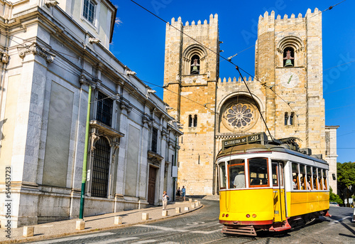 Photo: Historic yellow tram of Lisbon, Portugal Historic yellow tram of Lisbon, Portugal