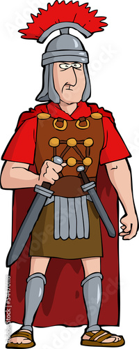 Vector: Roman officer Roman officer
