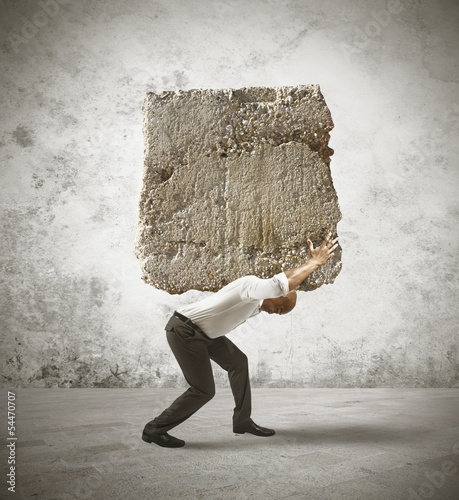 Photo: Stress of a businessman Stress of a businessman