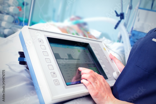 Photo: control of device in the hospital control of device in the hospital