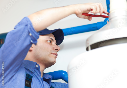 Photo: Plumber at work Plumber at work