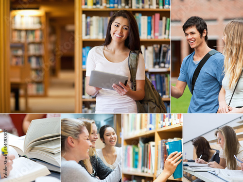 Photo: Collage of pictures with students Collage of pictures with students