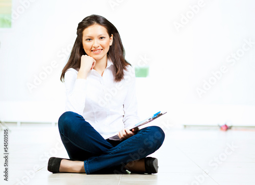 Photo: Young asian woman in casual Young asian woman in casual