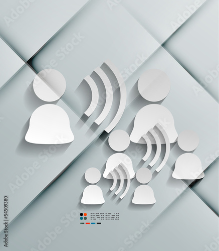 Vector: Talk concept vector 3d paper design Talk concept vector 3d paper design