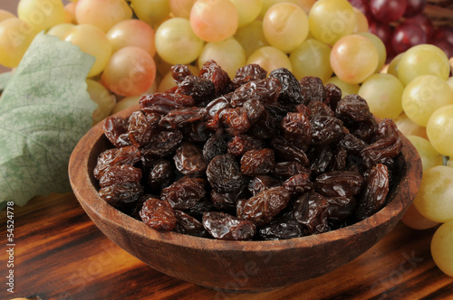 Photo: Bowl of raisins Bowl of raisins