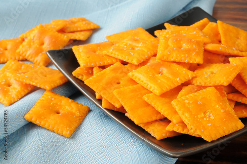 Photo: Cheddar cheese crackers Cheddar cheese crackers