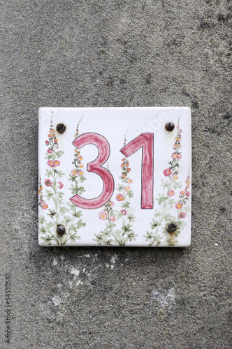 Photo: Hausnummer 31 Hausnummer 31