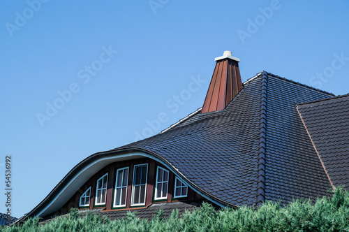 Photo: Schieferdach, neues Wohnhaus mit Erker Schieferdach, neues Wohnhaus mit Erker