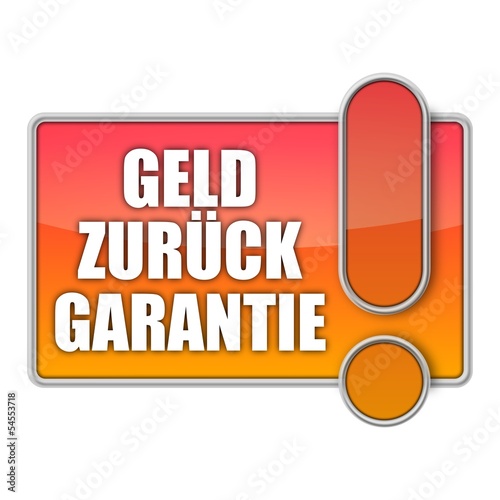 Illustration: button mr geld zurueck garantie I button mr geld zurueck garantie I