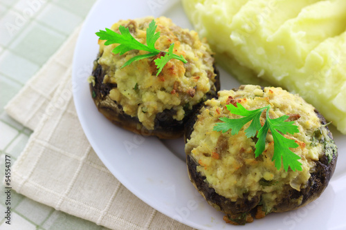 Photo: Stuffed champignon mushrooms Stuffed champignon mushrooms