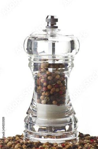Photo: mix of different peppers balls on white mix of different peppers balls on white