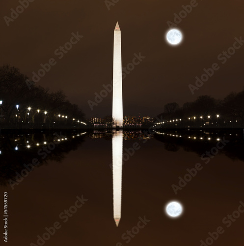 Photo: Washington Memorial at Night Washington Memorial at Night