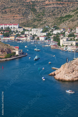 Photo: Balaklava Bay and sailing boats Balaklava Bay and sailing boats