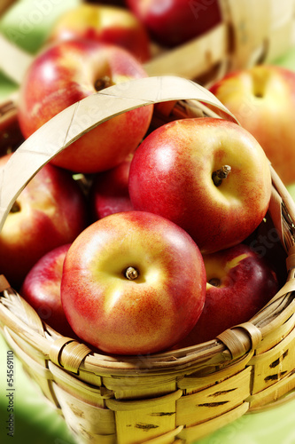 Photo: nectarines in basket nectarines in basket