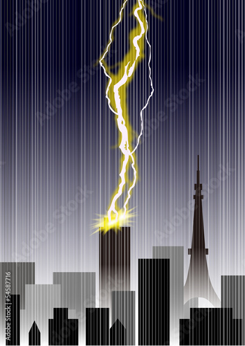 Illustration: ゲリラ豪雨 ゲリラ豪雨