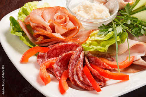 Photo: appetizer from meat appetizer from meat