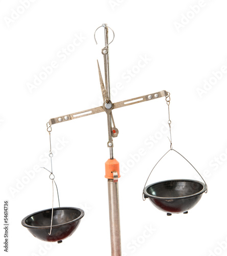 Photo: scales isolated scales isolated