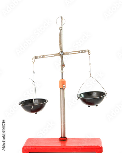 Photo: scales isolated scales isolated
