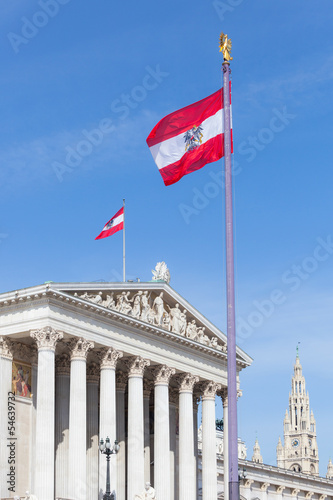 Photo: Parliament Building Exterior in Wien Parliament Building Exterior in Wien