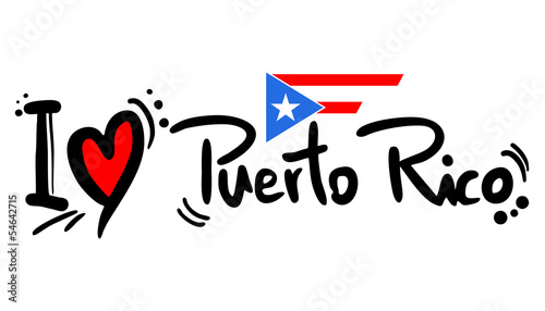 Vector: Love Puerto Rico Love Puerto Rico