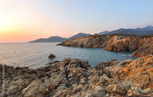 Photo: coucher de soleil Galéria Corse coucher de soleil Galéria Corse