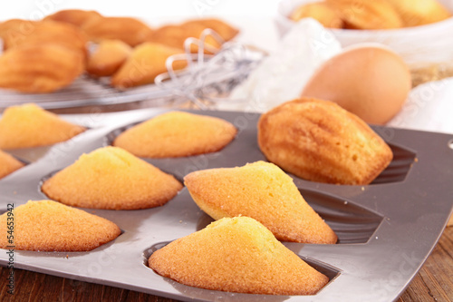 Photo: madeleine with ingredients madeleine with ingredients