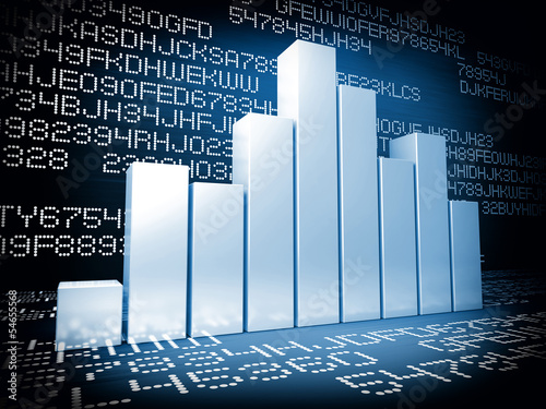 Illustration: financial graph financial graph