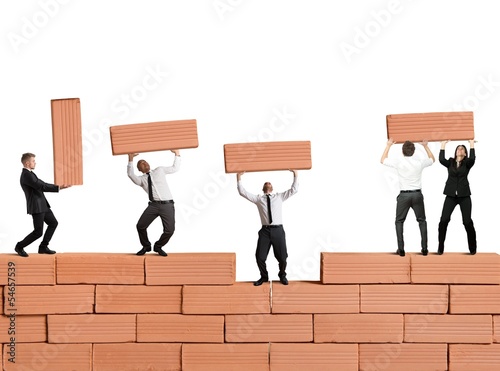 Photo: Teamwork builds a new business Teamwork builds a new business