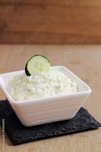 Photo: Tzatziki, traditional Greek dip made of yogurt and cucumber Tzatziki, traditional Greek dip made of yogurt and cucumber